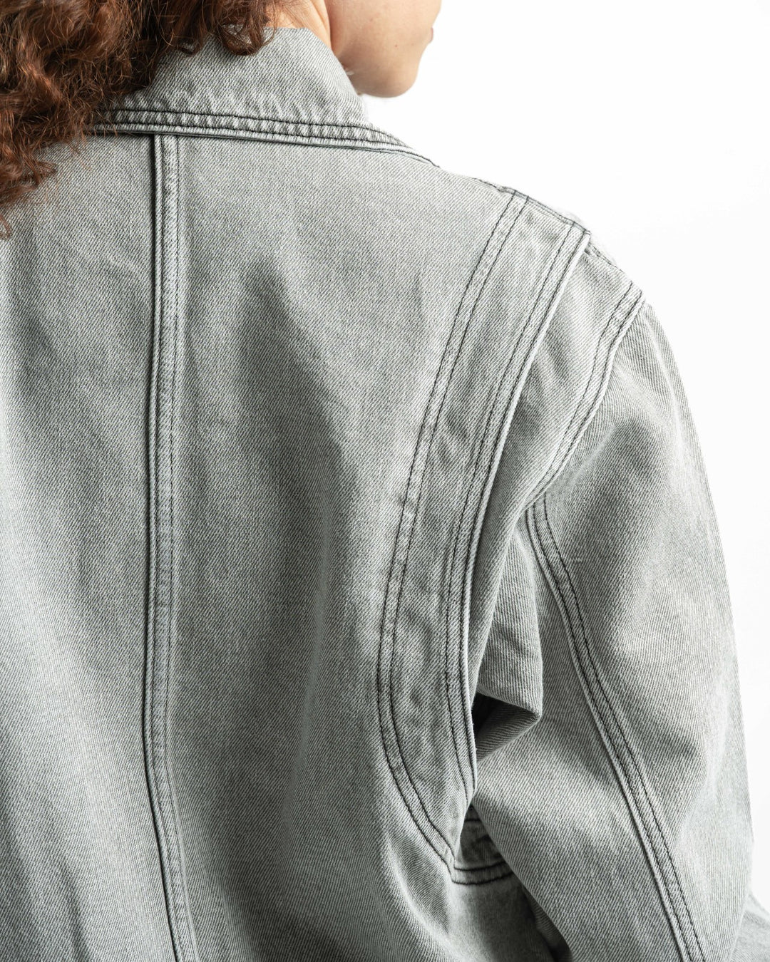 Denim Matching Set – Light Grey