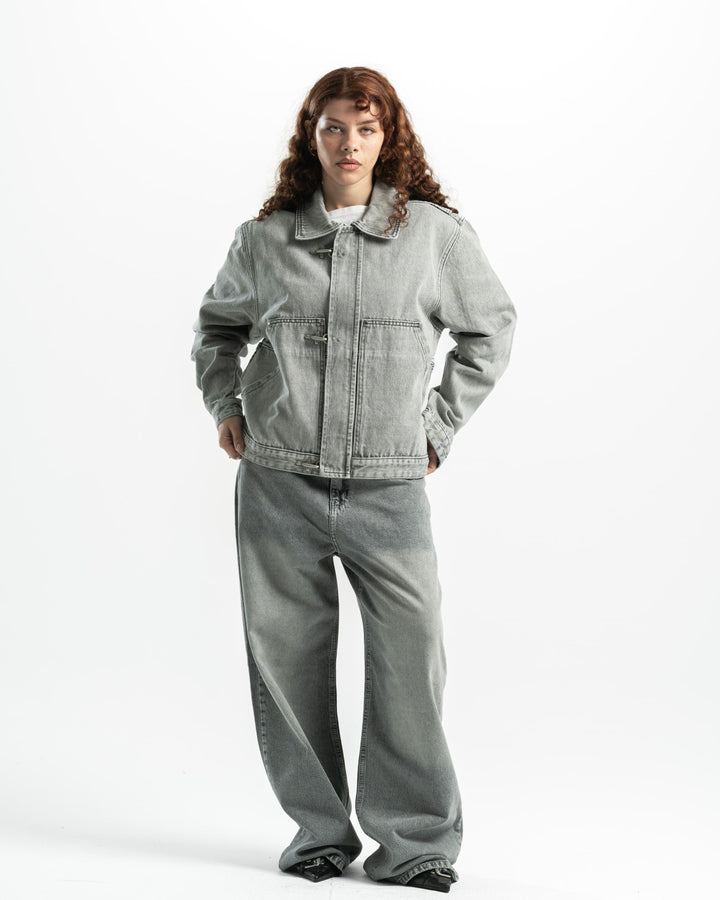 Denim Matching Set – Light Grey