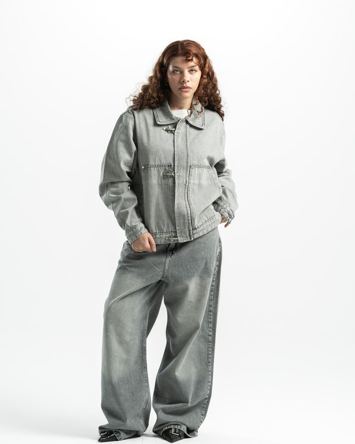 Denim Matching Set – Light Grey