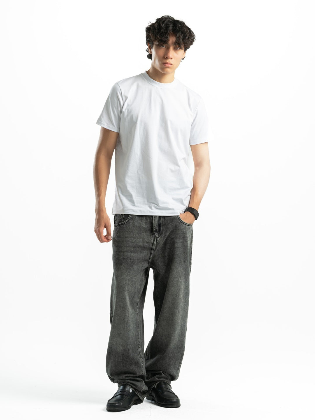 Wide Leg Jeans – Grey
