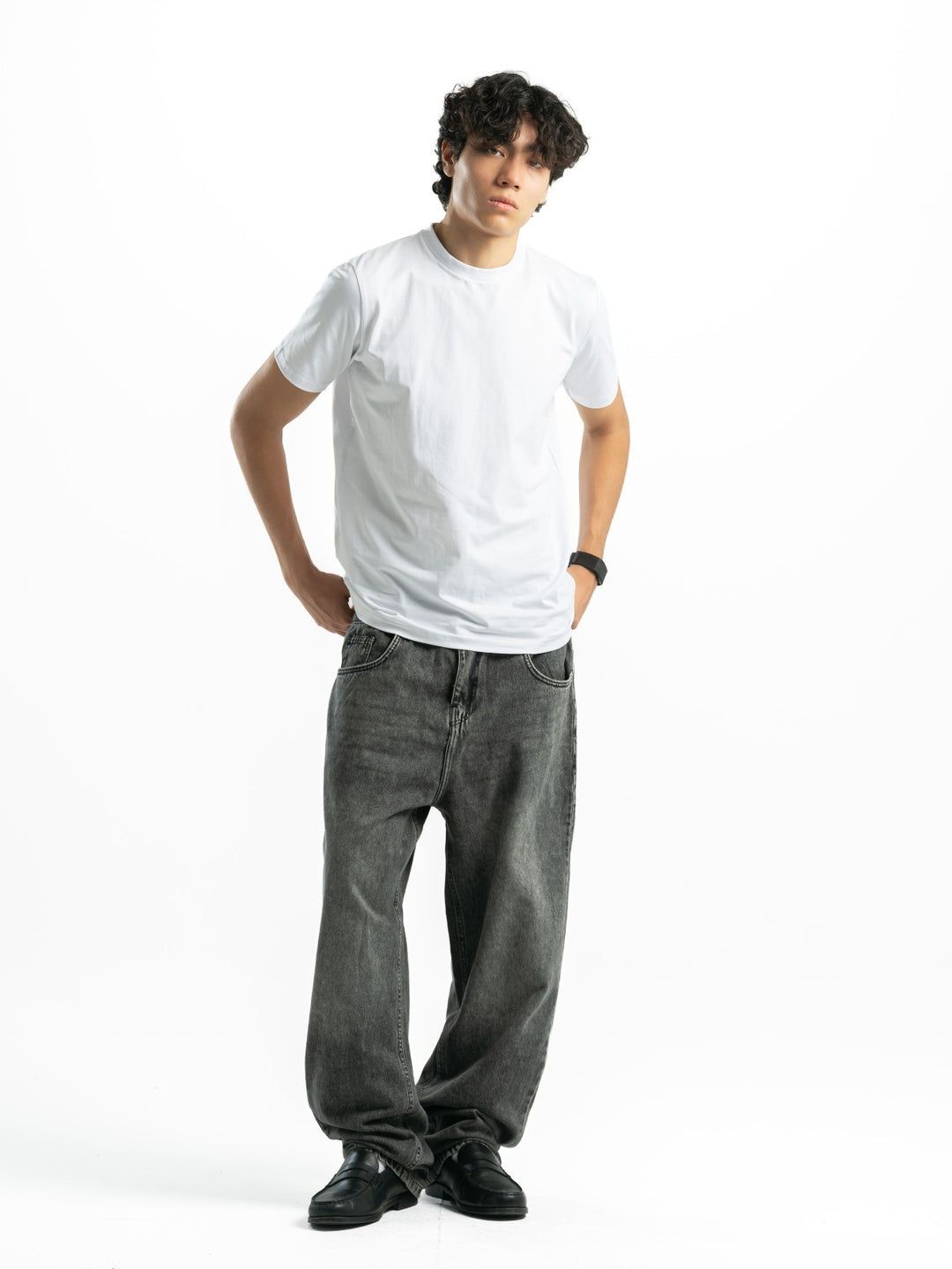 Wide Leg Jeans – Grey