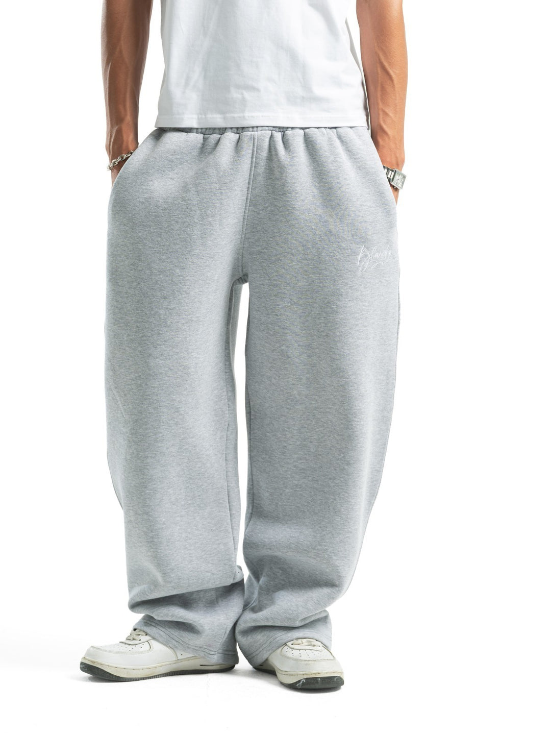 Wide Leg Sweatpants – Grey