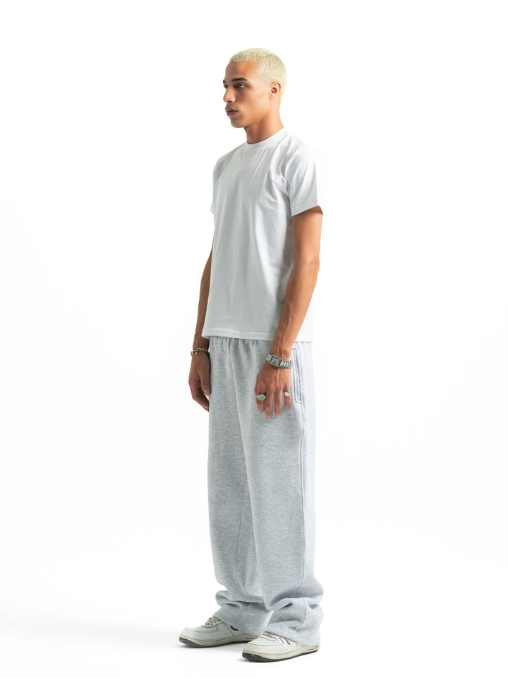 Wide Leg Sweatpants – Light Grey