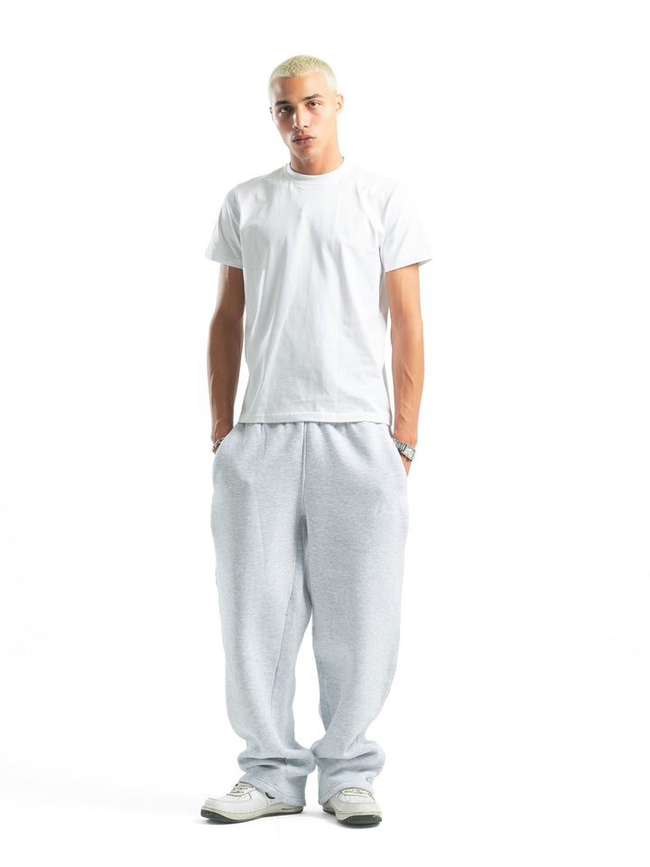 Wide Leg Sweatpants – Light Grey