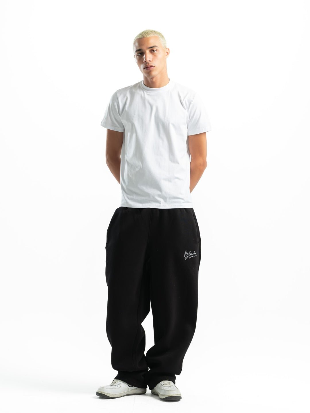 Wide Leg Sweatpants – Black