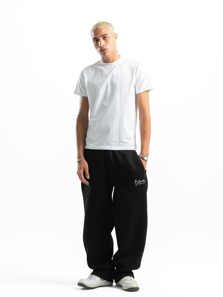 Wide Leg Sweatpants – Black