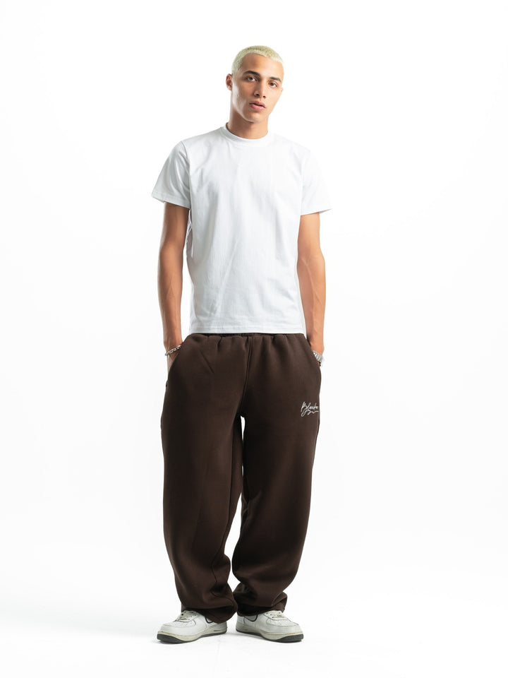 Wide Leg Sweatpants – Brown