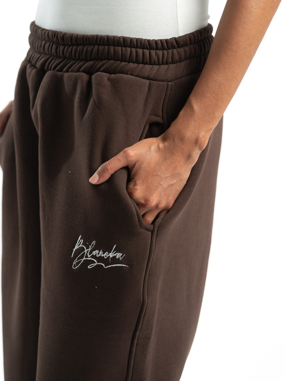 Wide Leg Sweatpants – Brown