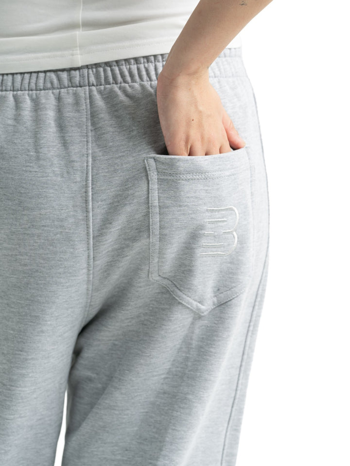Stripe Track Wide Leg Pants – Grey