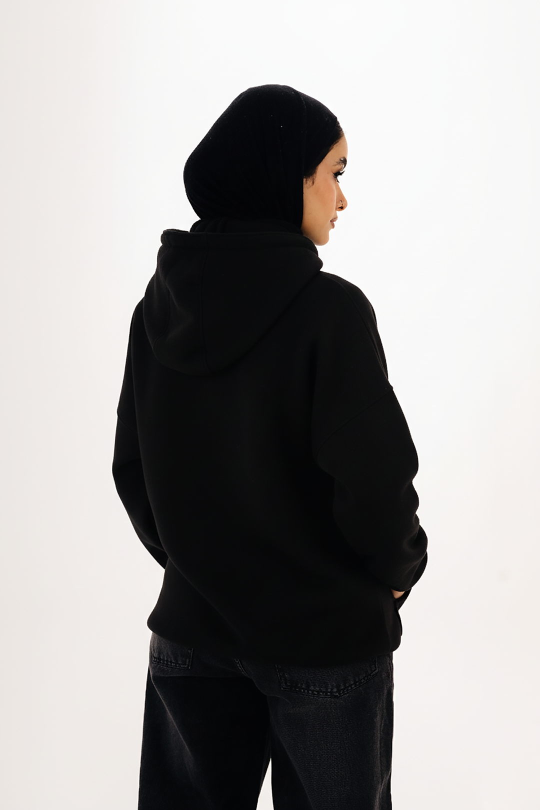 Boxy Hoodie - Black