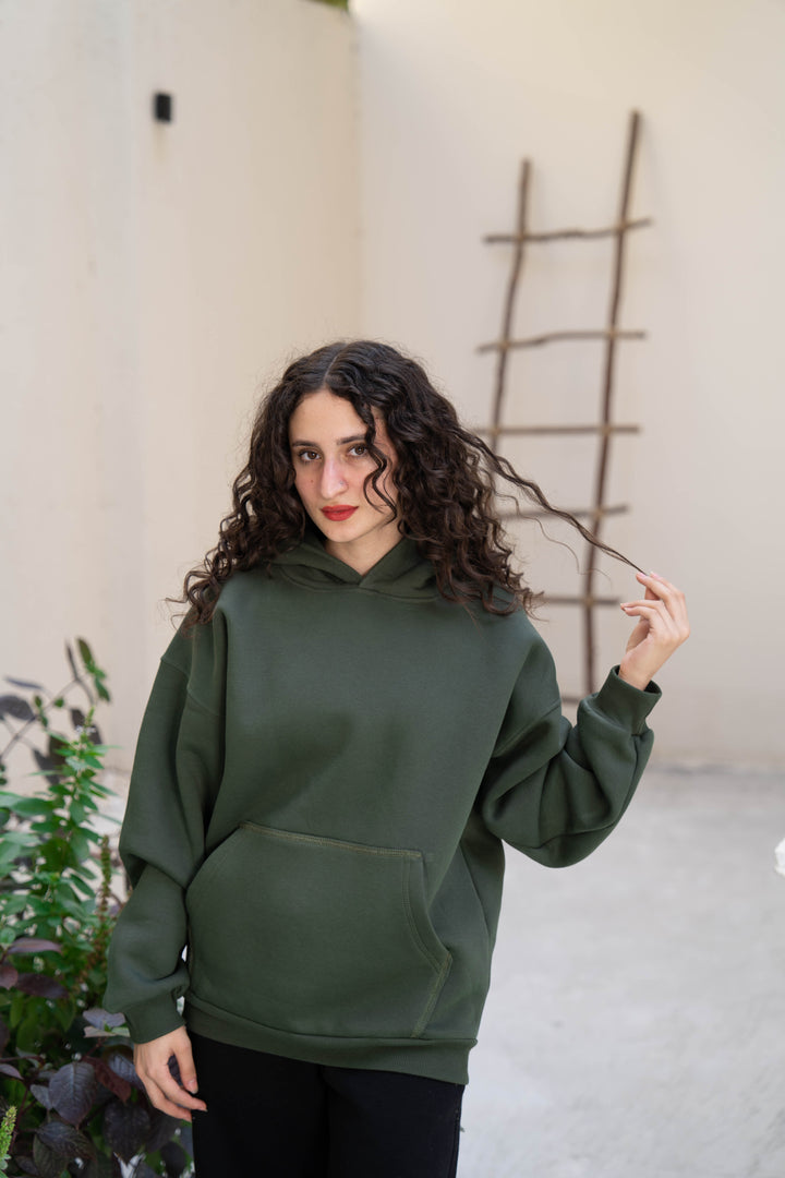 Have A Good Day Hoodie – Olive Green