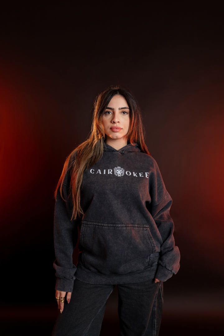 Cairokee Washed Black Hoodie