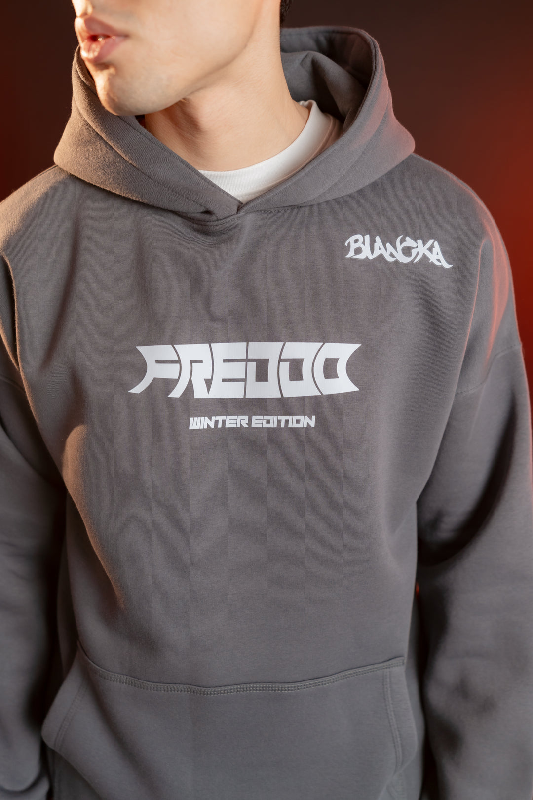 FREDOO Aesthetic Club Hoodie – Grey