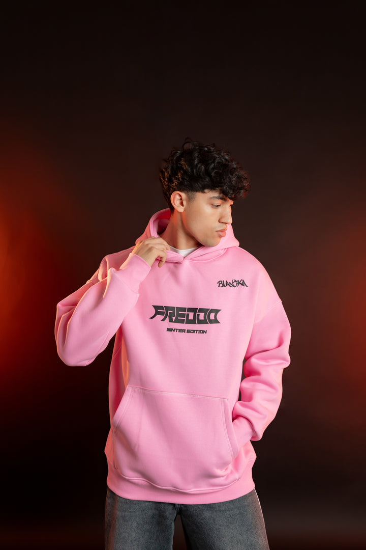 FREDOO Aesthetic Club Hoodie – Pink