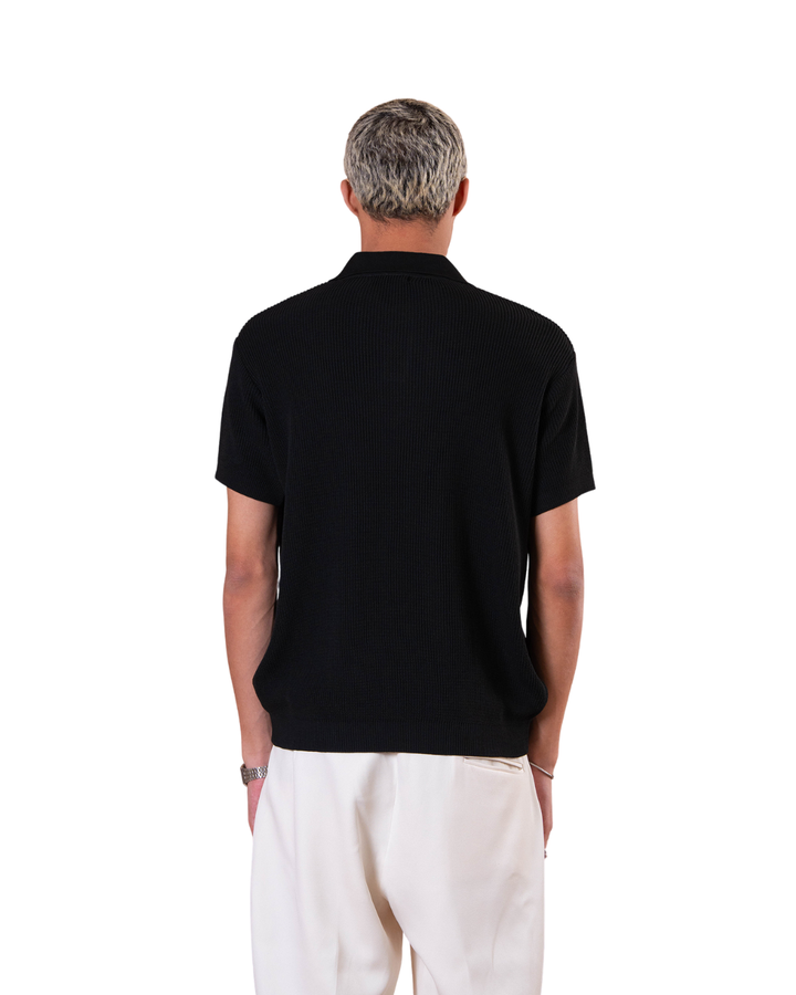 Knitted Polo - Black