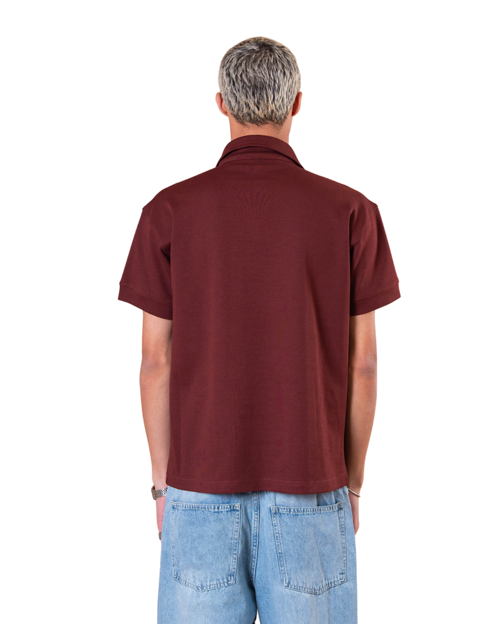 Polo Tee - Burgandy