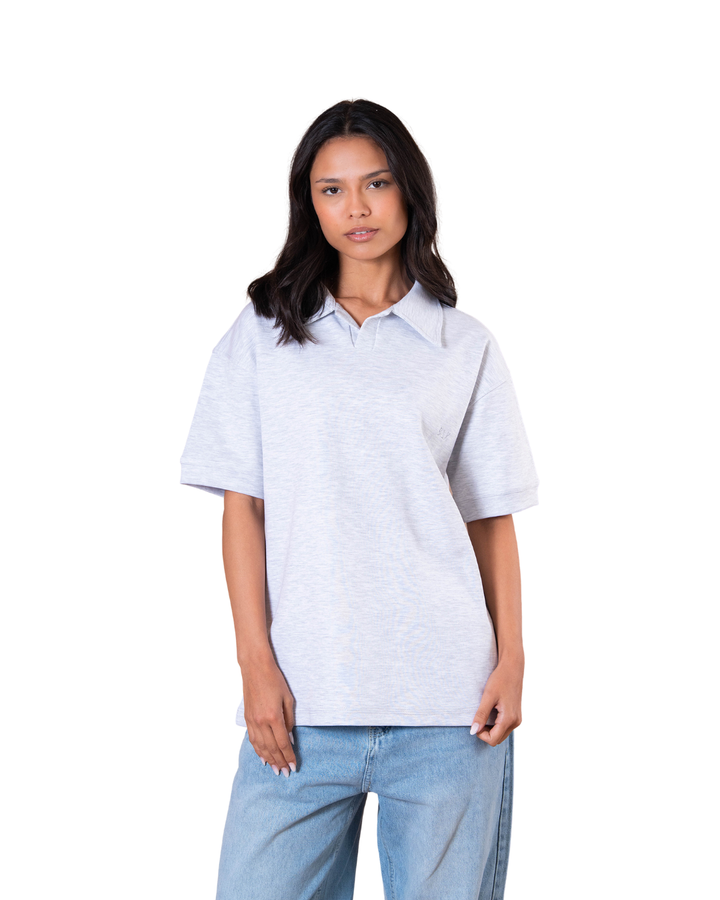 Polo Tee - Light Gray