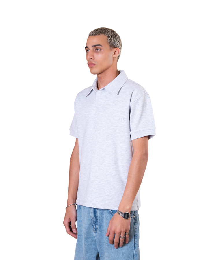 Polo Tee - Light Gray