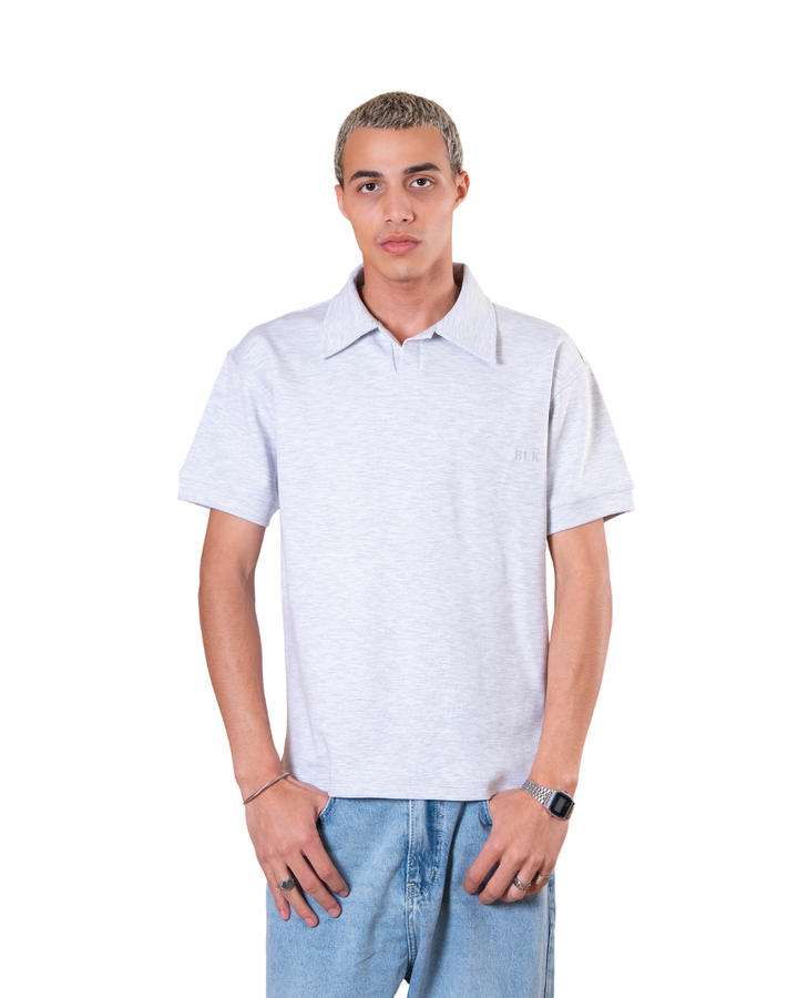 Polo Tee - Light Gray