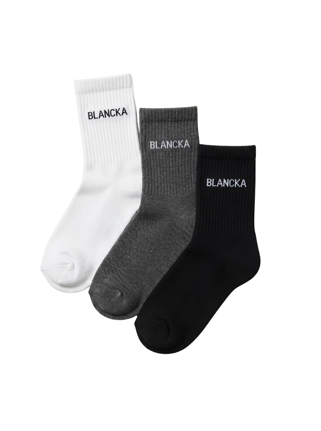 Blancka Crew Socks — 3 Pack