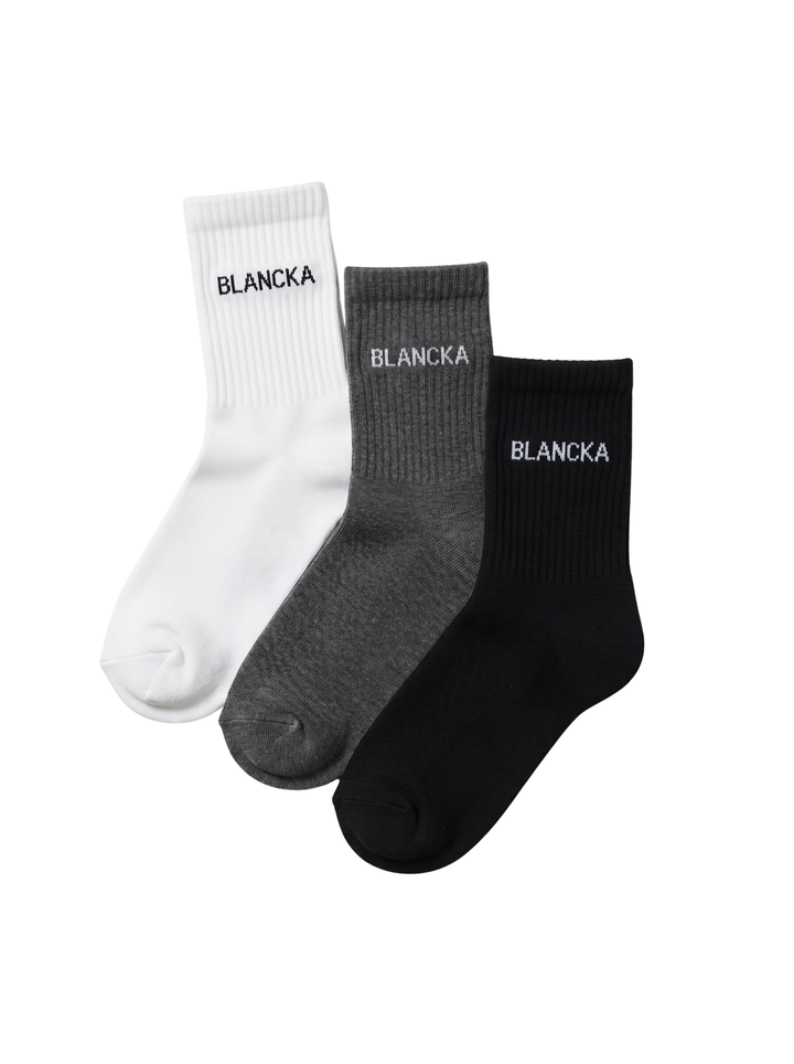 Blancka Crew Socks — 3 Pack