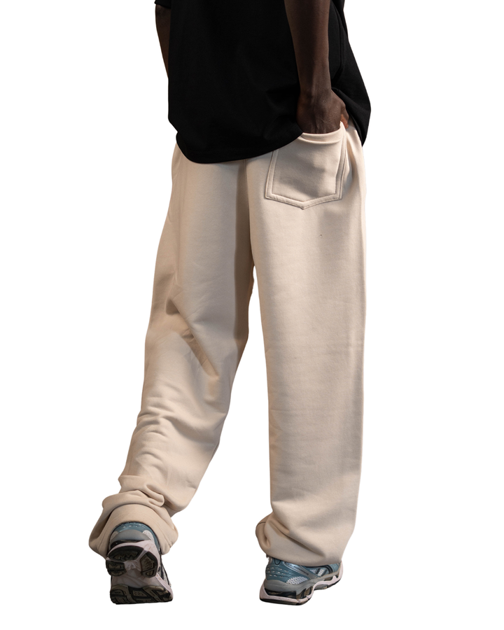 Box Fit Sweatpants - Beige