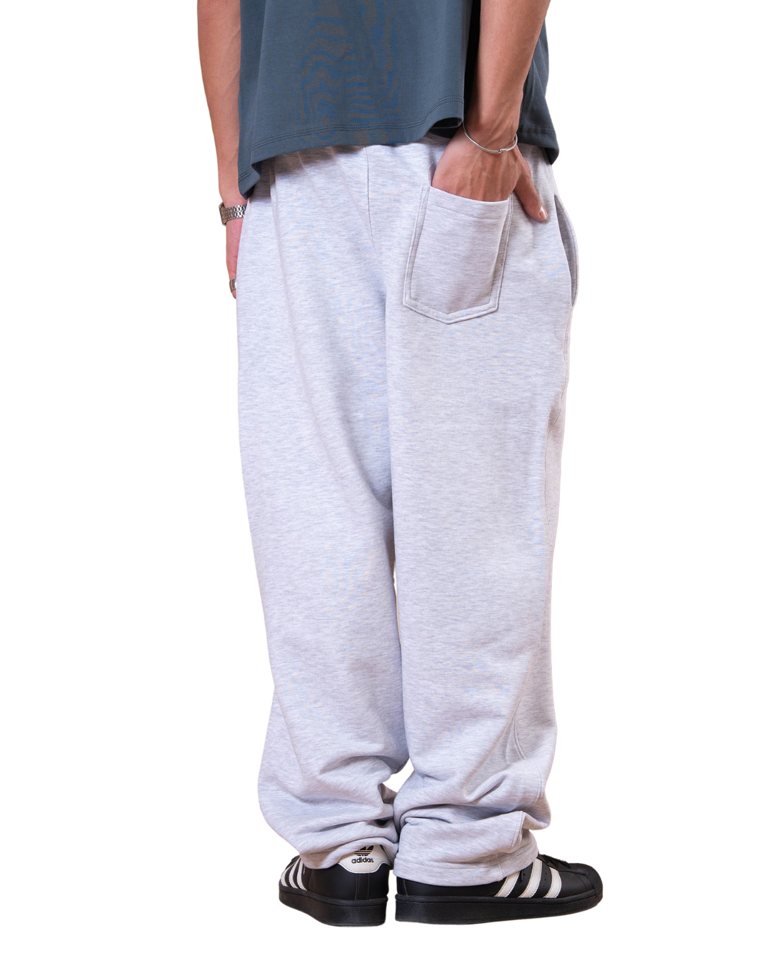 Box Fit Sweatpants - Light Gray